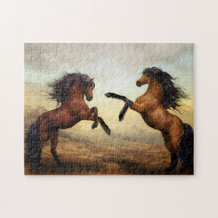 Dueling Horses Puzzle Legpuzzel