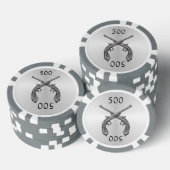 Dueling Pistolen Silver Pokerchips (Opstapeling)