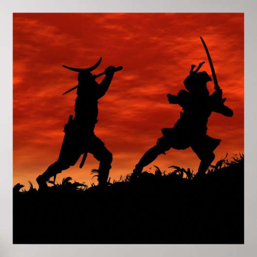 Dueling Samurai Poster (Voorkant)