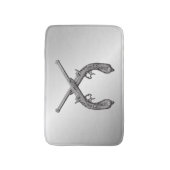 Duelpistolen Zilver Badmat (Voorkant Verticaal)
