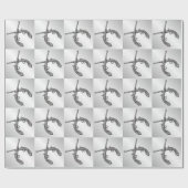 Duelpistolen Zilver Cadeaupapier (Vlak)