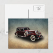 Duesenberg (Duesy) Model J Classic Car Briefkaart (Voorkant / Achterkant)
