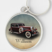 Duesenberg/Duesy Model J Classic Car Personalized Sleutelhanger (Voorkant)