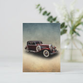 Duesenberg (Duesy) Model J Klassieke auto Briefkaart (Staand voorkant)