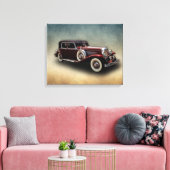Duesenberg (Duesy) Model J Klassieke auto Canvas Afdruk (Insitu (Woonkamer))