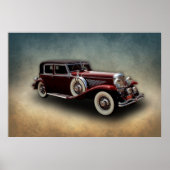 Duesenberg (Duesy) Model J Klassieke auto Poster (Voorkant)