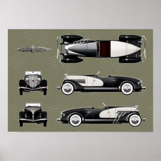 Duesenberg speedster poster
