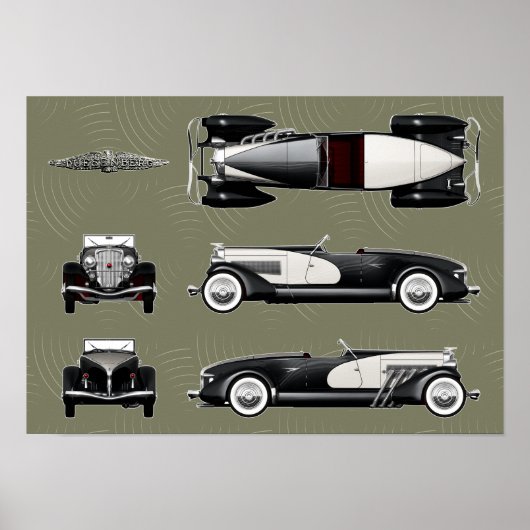 Duesenberg speedster poster (Voorkant)