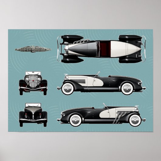 Duesenberg speedster poster (Voorkant)