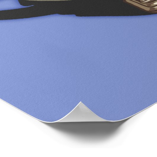 Duet - Dog & Gramophone Poster (Hoek)