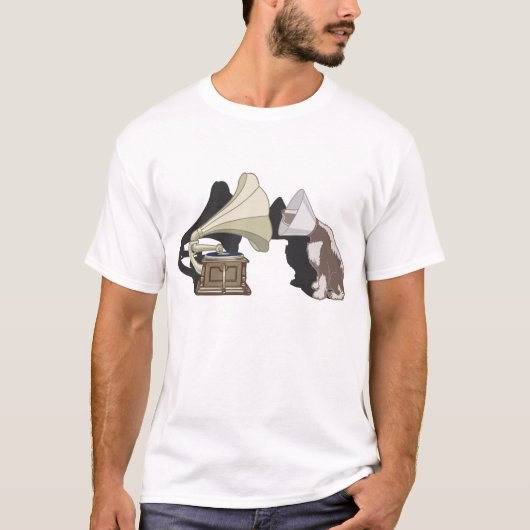 Duet - Dog & Gramophone T-shirt (Voorkant)