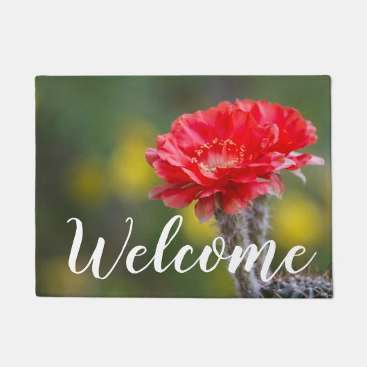 Duet Firelight cactus flower Doormat Deurmat (Voorkant)
