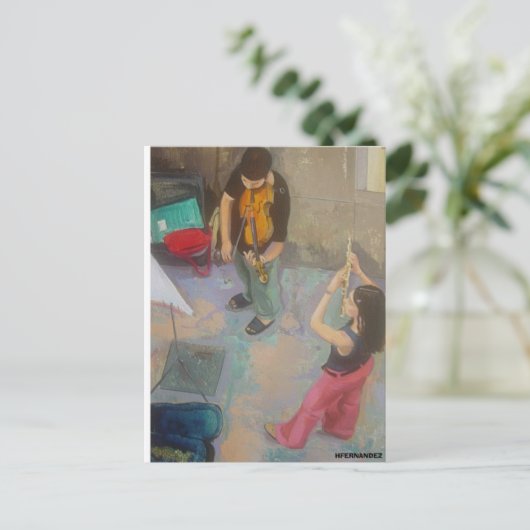 duetto briefkaart (Staand voorkant)