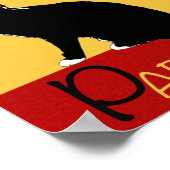 Duex Chats Noirs Poster (Hoek)