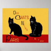 Duex Chats Noirs Poster (Voorkant)