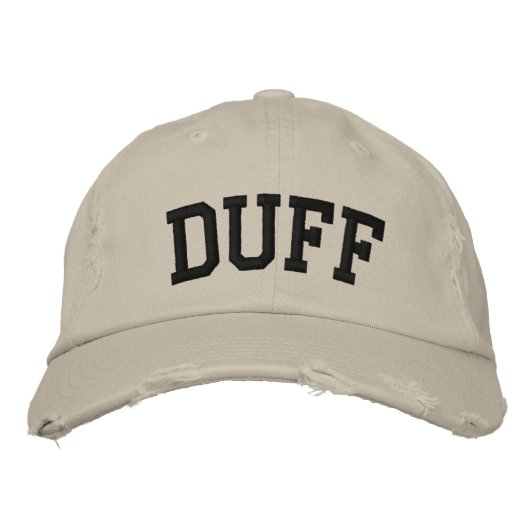 Duff geborduurd Pet (Voorkant)