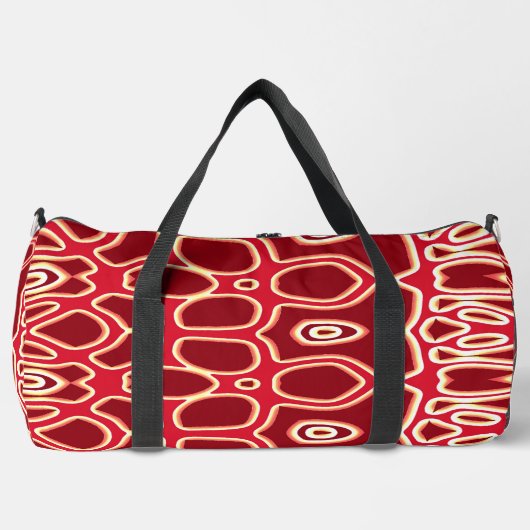 Duffel Bag, Een levendig rood klassiek stijlvol de Plunjezak (Voorkant)