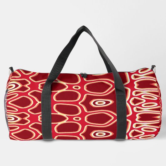 Duffel Bag, Een levendig rood klassiek stijlvol de Plunjezak (Achterkant)