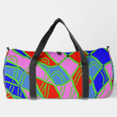Duffel Bag, een meerkleurig klassiek stijlvol desi Plunjezak (Achterkant)