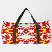 Duffel Bag, een meerkleurige klassieke stijlvolle  Plunjezak (Achterkant)