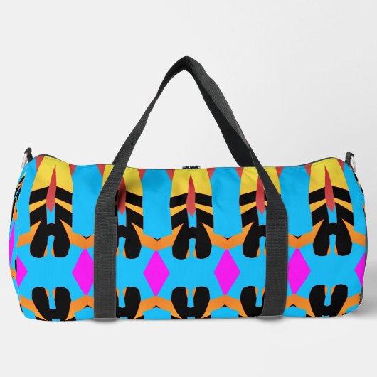 Duffel Bag, een meerkleurige klassieke stijlvolle  Plunjezak (Voorkant)