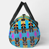 Duffel Bag, een meerkleurige klassieke stijlvolle  Plunjezak (Rechts)