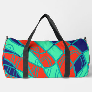Duffel Bag, een meerkleurige klassieke stijlvolle  Plunjezak