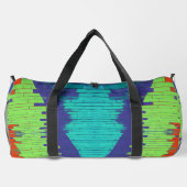 Duffel Bag, een meerkleurige klassieke stijlvolle  Plunjezak (Achterkant)