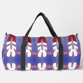 Duffel Bag, een meerkleurige klassieke stijlvolle Plunjezak