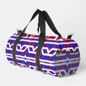 Duffel Bag, Een modern meerkleurig klassiek design Plunjezak (Rechterhoek)