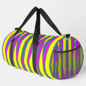 Duffel Bag, Een modern veelkleurig strepenpatroon Plunjezak (Rechterhoek)