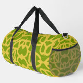 Duffel Bag Modern groen & geel klassiek design Plunjezak (Rechterhoek)