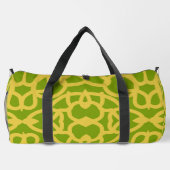 Duffel Bag Modern groen & geel klassiek design Plunjezak (Achterkant)