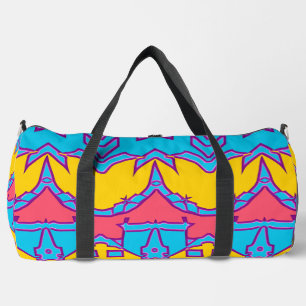 Duffel Bag, Modern multicolor klassiek design D Plunjezak