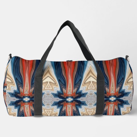 Duffel Bag, Modern multicolor klassiek ontwerp Plunjezak (Voorkant)