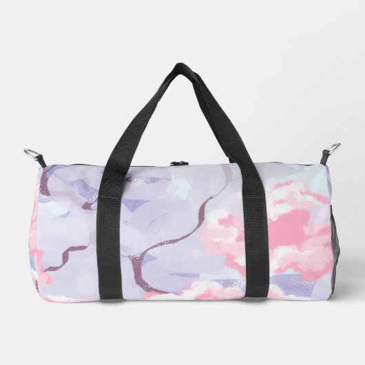 Duffel Bag : Pink Poses Winters Frost . Plunjezak (Voorkant)
