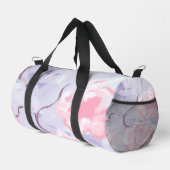 Duffel Bag : Pink Roses Winters Frost . Plunjezak (Rechterhoek)