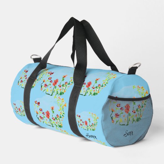 Duffel Bag : Spring Flowers . Plunjezak (Rechterhoek)