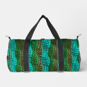 Duffel tas - Golfpatroon in groen (Voorkant)