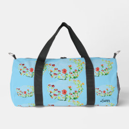 Duffel tas : Lente Bloemen .