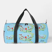 Duffel tas : Lente Bloemen . (Achterkant)