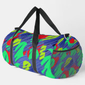 Duffeltas, een modern meerkleurig klassiek ontwerp plunjezak (Rechterhoek)