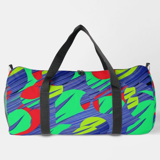 Duffeltas, een modern meerkleurig klassiek ontwerp plunjezak (Achterkant)