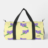 Duffeltas: Iris Bloemen Plunjezak (Voorkant)
