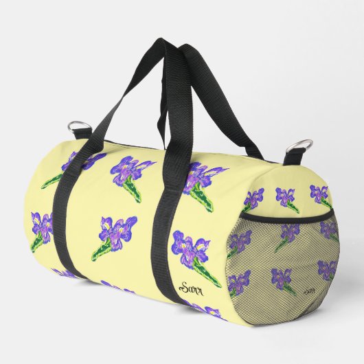 Duffeltas: Iris Bloemen Plunjezak (Rechterhoek)