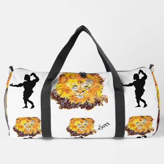 Duffle Bag: Koning van het Oerwoud Plunjezak (Achterkant)