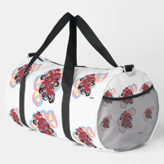 Duffle Bag Monster Trucks op de vlucht Plunjezak (Rechterhoek)