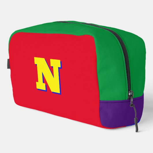 Duffle tas met grote kleuren monogram (Rechterhoek)