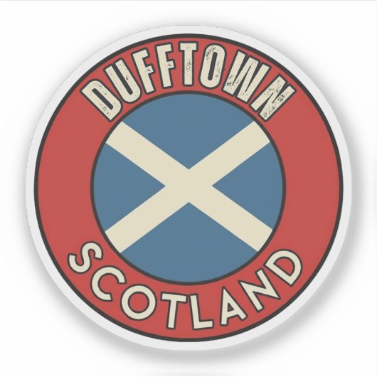 Dufftown, Schotland Sticker (Voorkant)