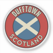 Dufftown, Scotland Sticker (Voorkant)